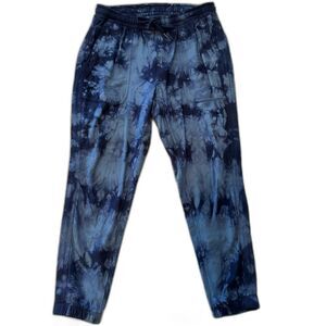 Athleta Farallon Jogger Blue Tie Dye Size Medium